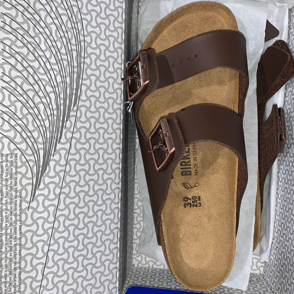 Birkenstock Women’s Arizona Birko-Flor Sandals, Brown NWT - Picture 5 of 11
